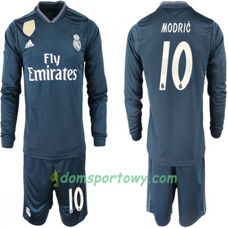 Koszulka Real Madryt MODRIC 10 Dziecięcy Wyjazdowe Koszulki Piłkarskie 2018-2019 Długi Rękaw